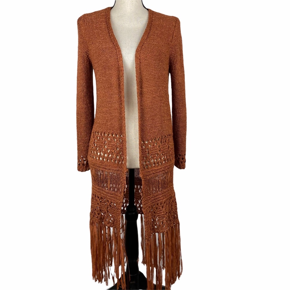 Reba Sierra Sunrise Burnt Ember Cardigan Sweater
